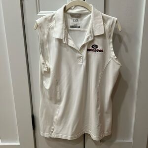 Cutter and Buck Georgia Bulldogs golf sleeveless shirt Ladies